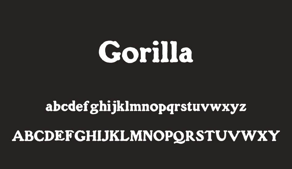 gorilla font