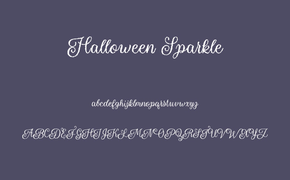 Halloween Sparkle font