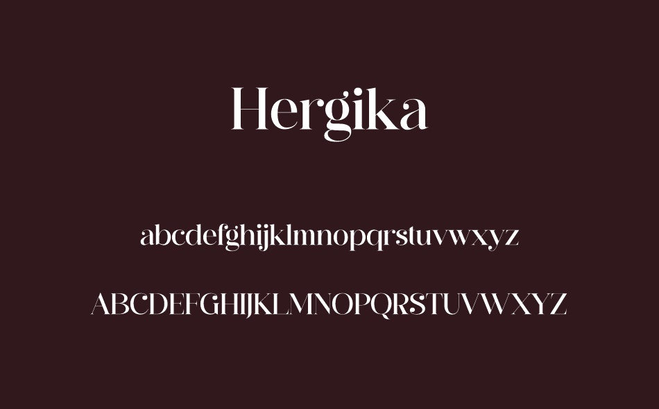 Hergika font
