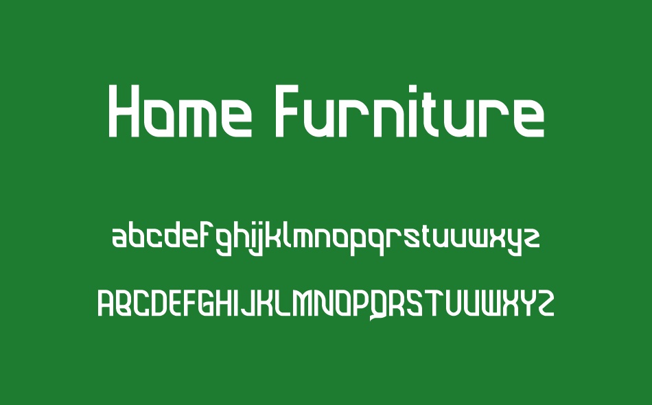 Home Furniture font