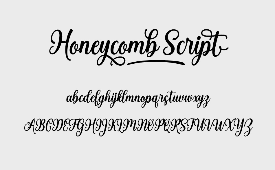 Honeycomb Script font