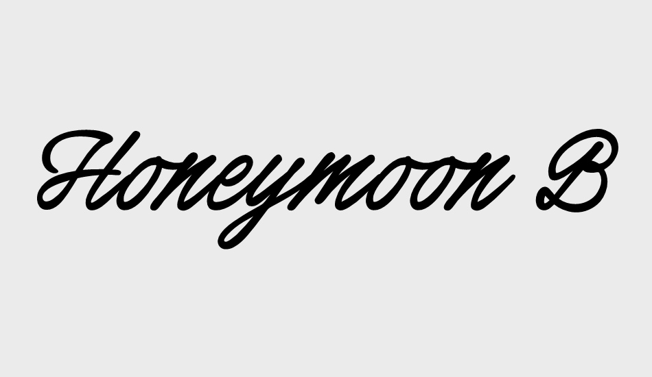 honeymoon-bold-personal-use font big
