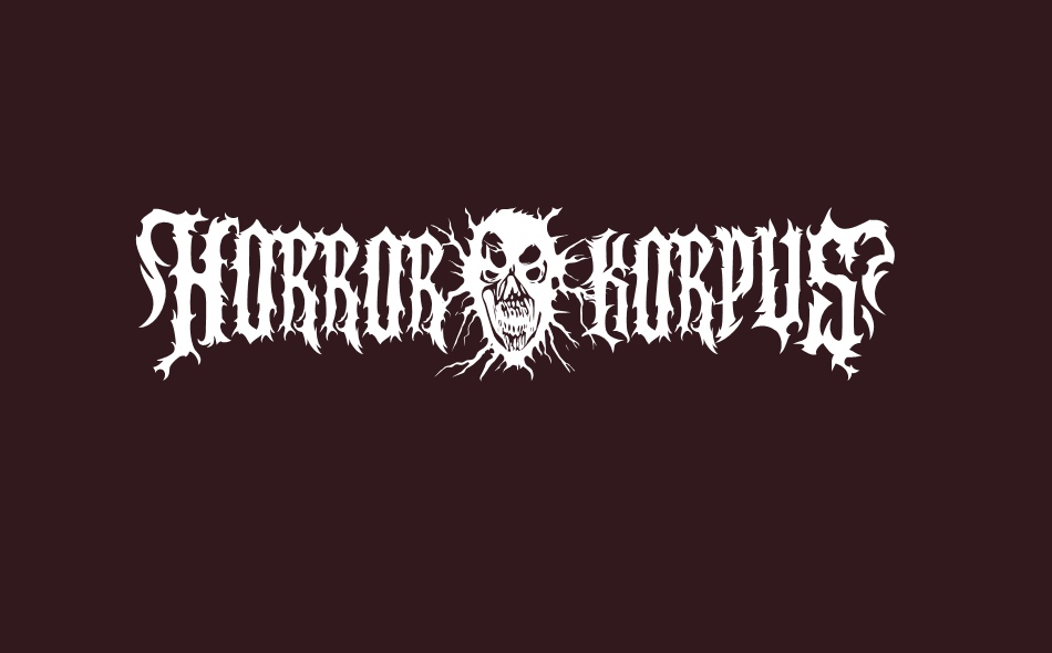 Horror Korpus font big
