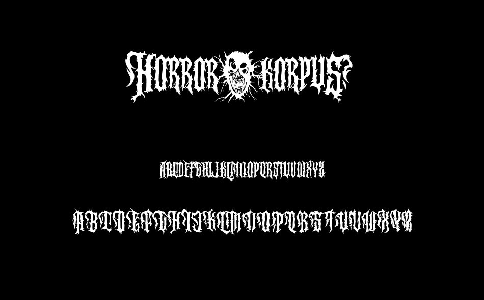 Horror Korpus font