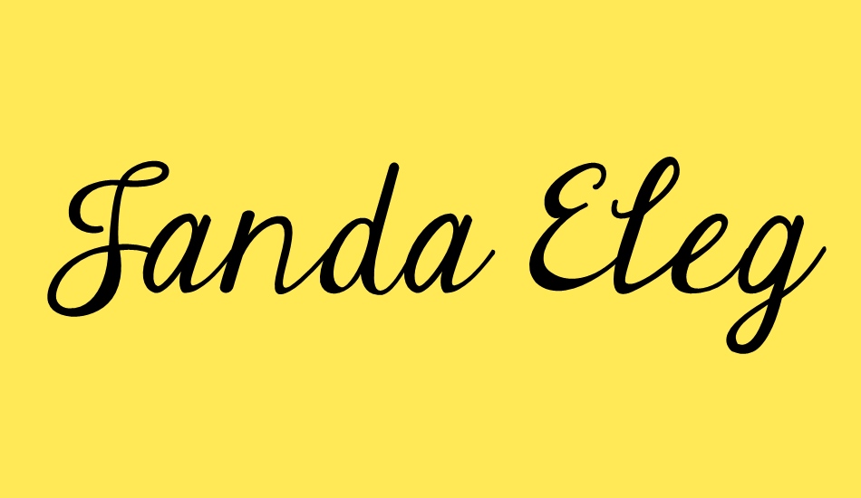 janda-elegant-handwriting font big