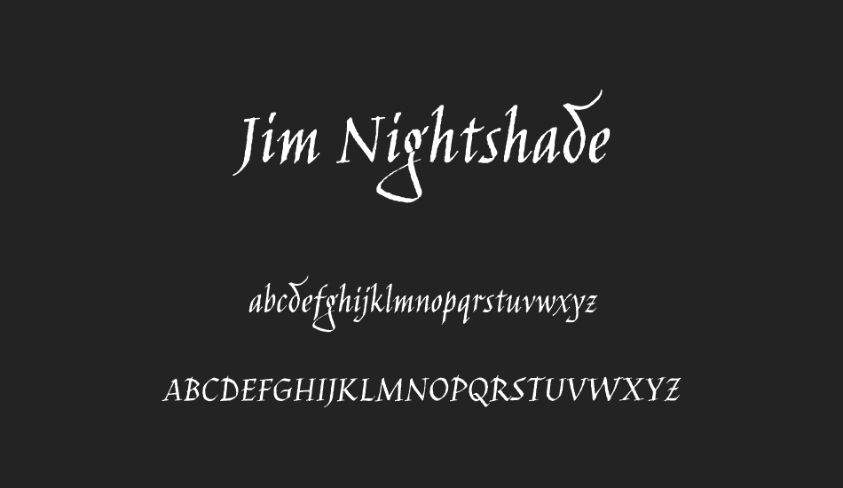 jim-nightshade font
