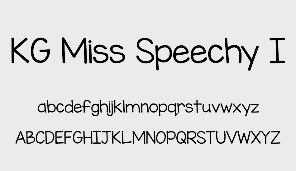 kg-miss-speechy-ıpa font