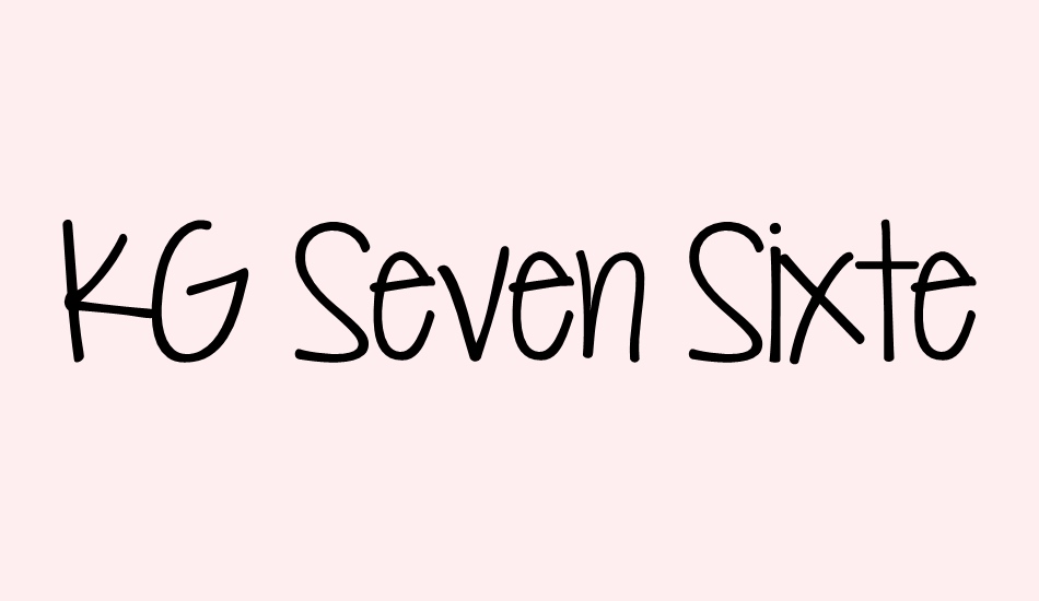 kg-seven-sixteen font big