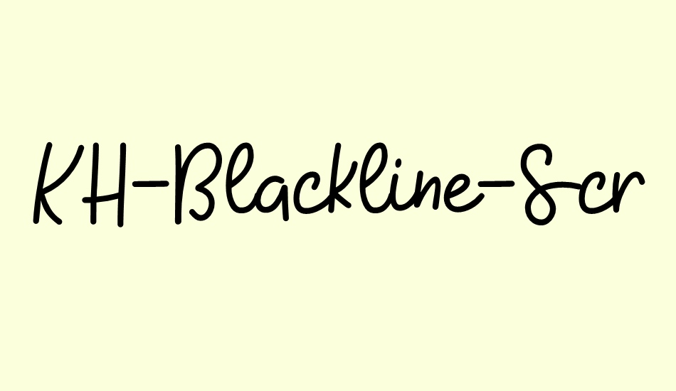 kh-blackline-script-medium font big