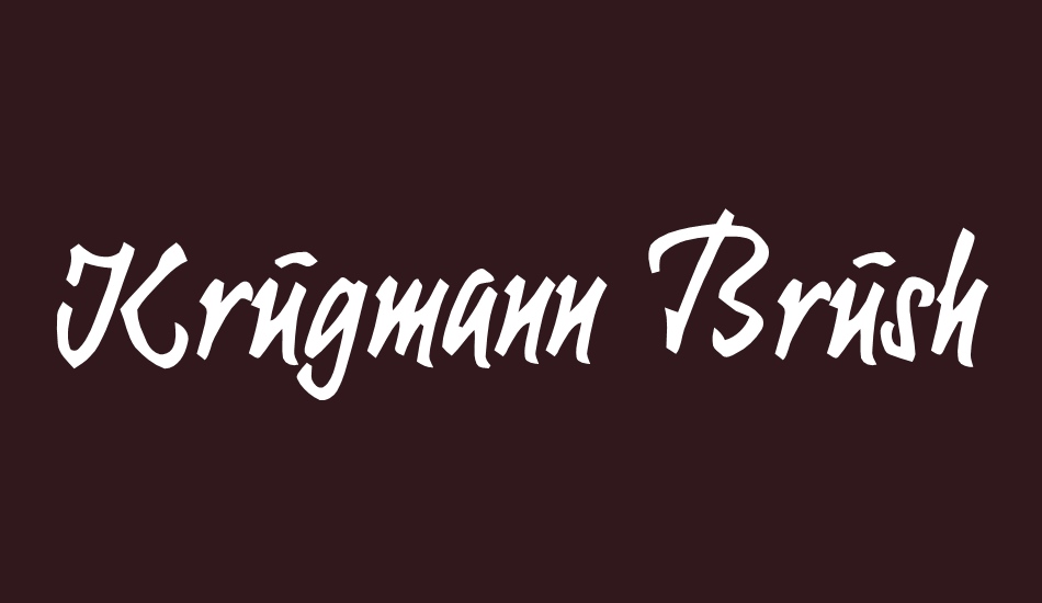 krugmann-brush font big