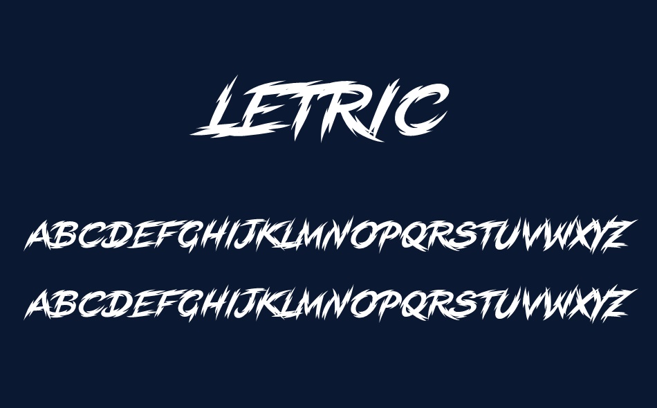 Letric font