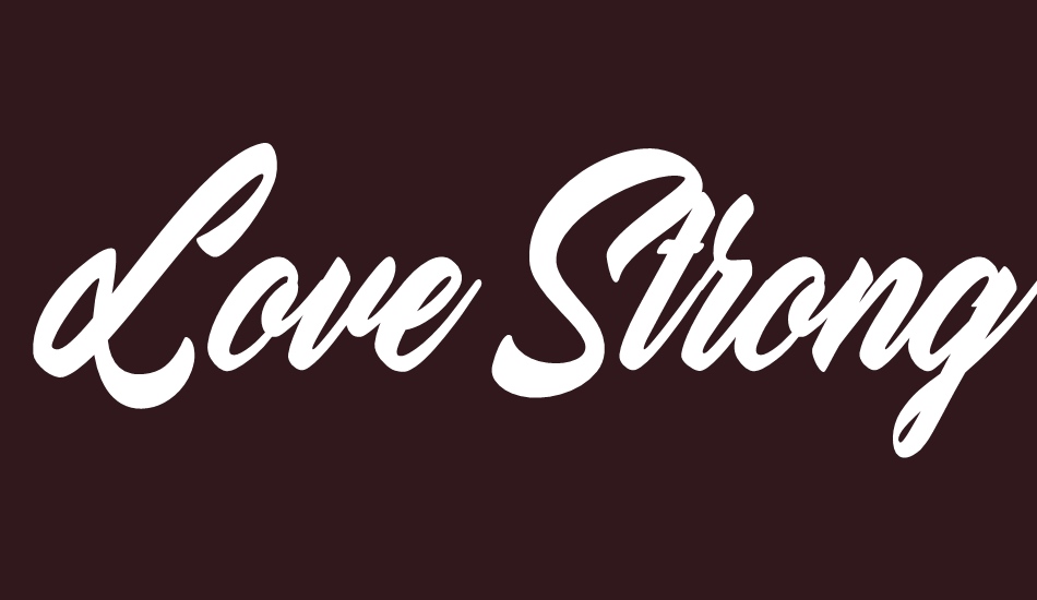 love-strong-personal-use font big