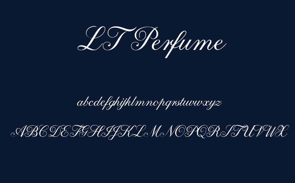 LT Perfume font