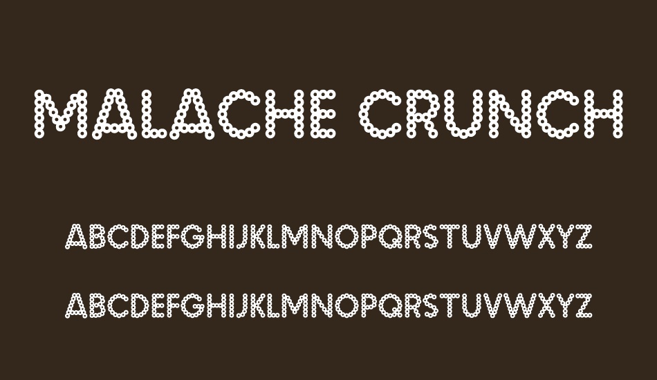 malache-crunch font