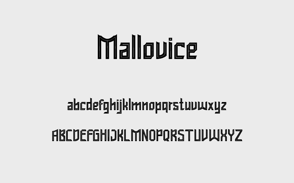 Mallovice font