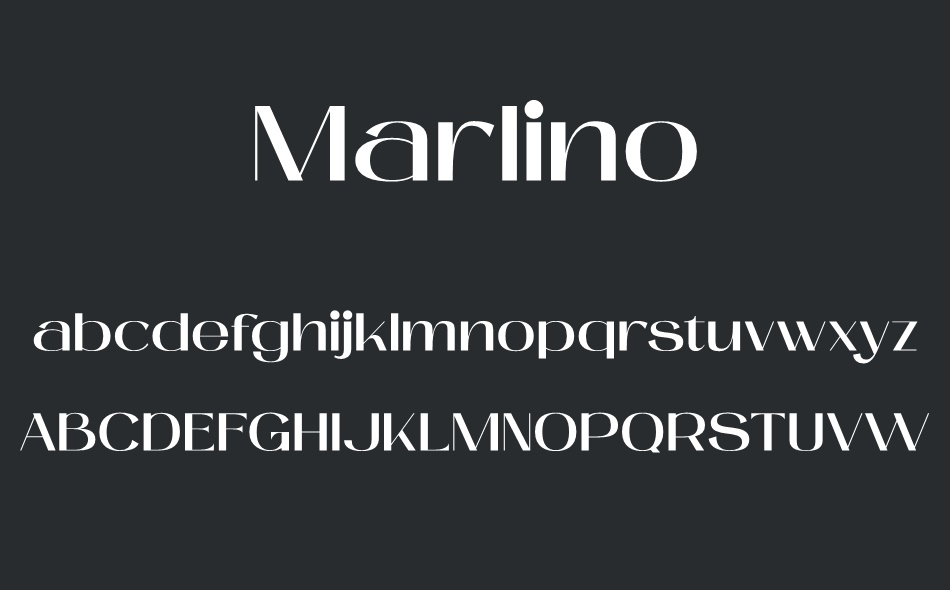 Marlino font