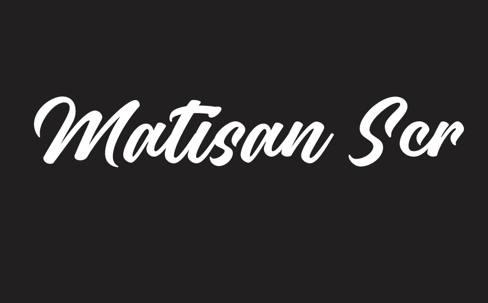 Matisan Script font big