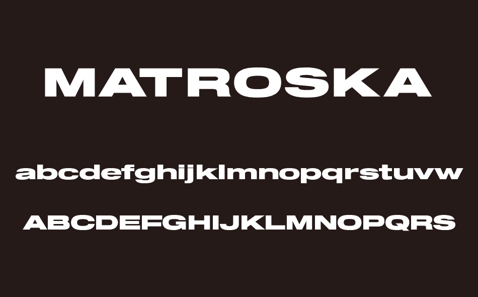 Matroska font
