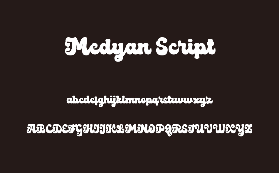Medyan Script font