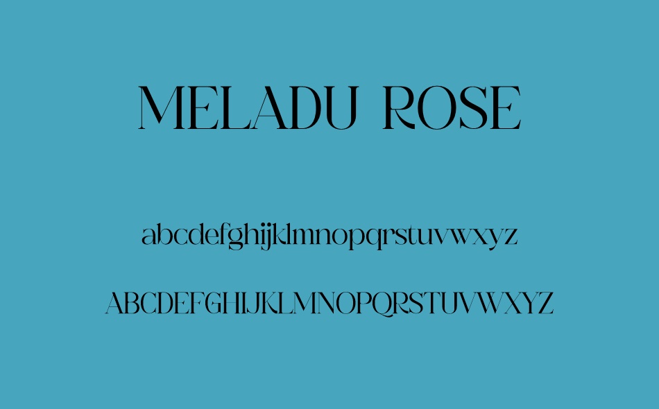 Meladu Rose font