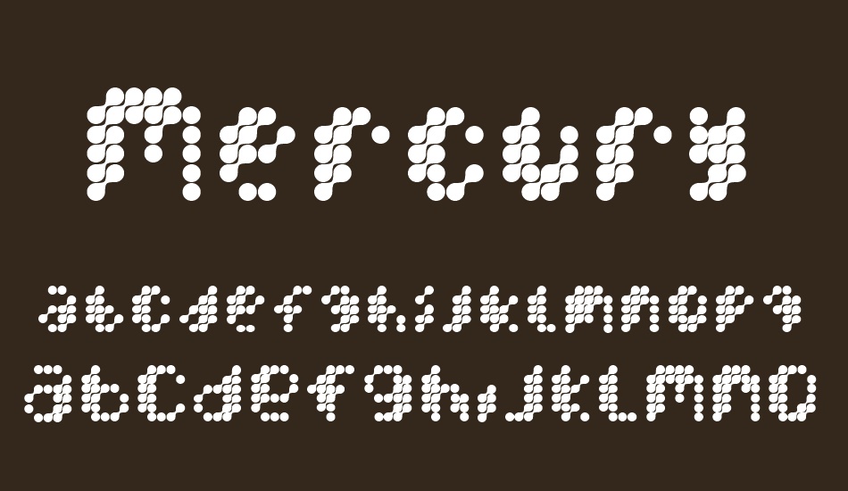 mercury-blob font