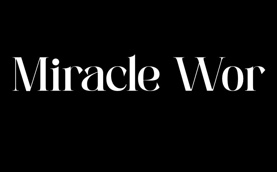 Miracle World font big