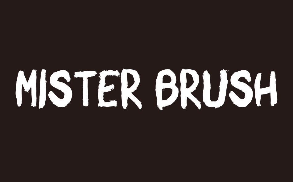 Mister Brush font big