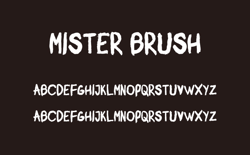 Mister Brush font