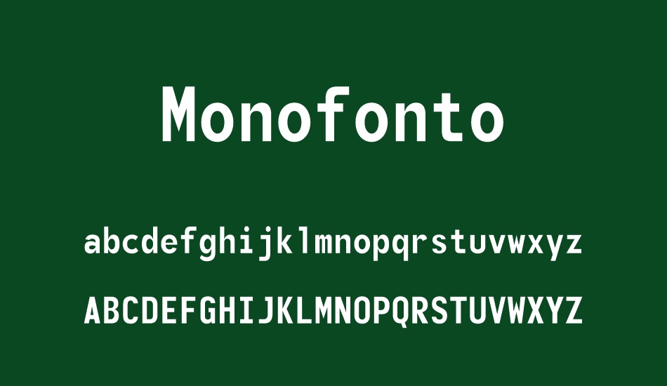 monofonto font