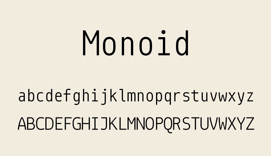 monoid font