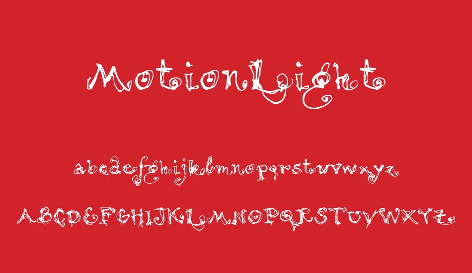 motionlight font
