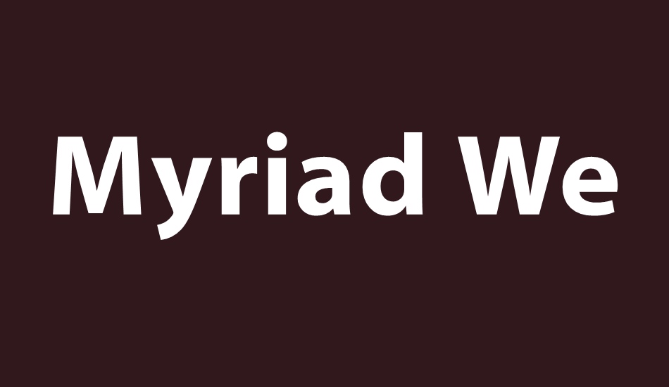 myriad-web-pro font big