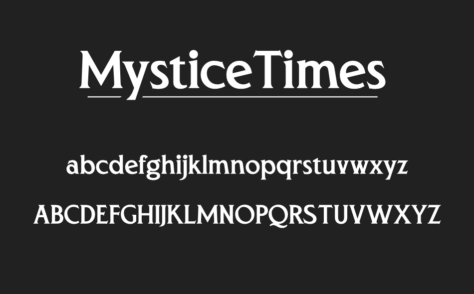 Mystice Times font