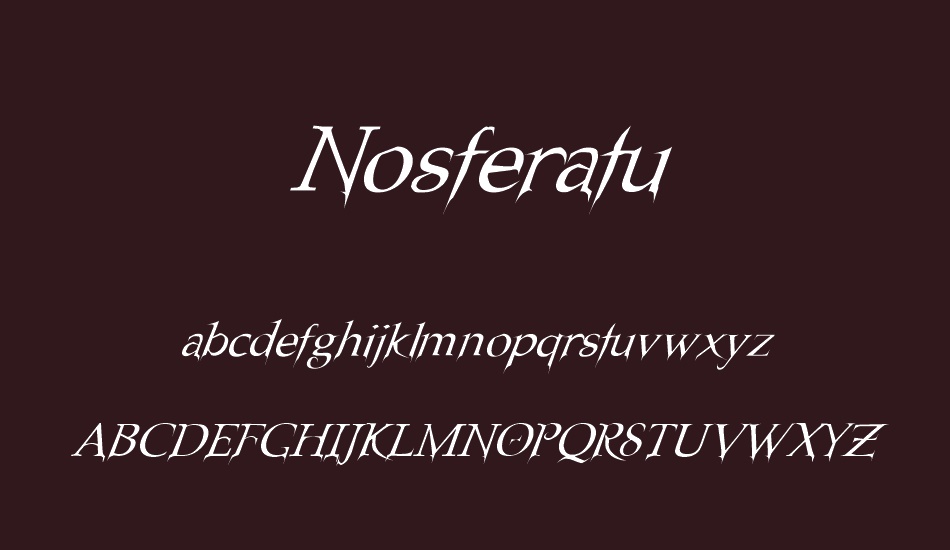 nosferatu font