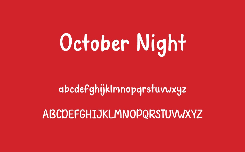 October Night font