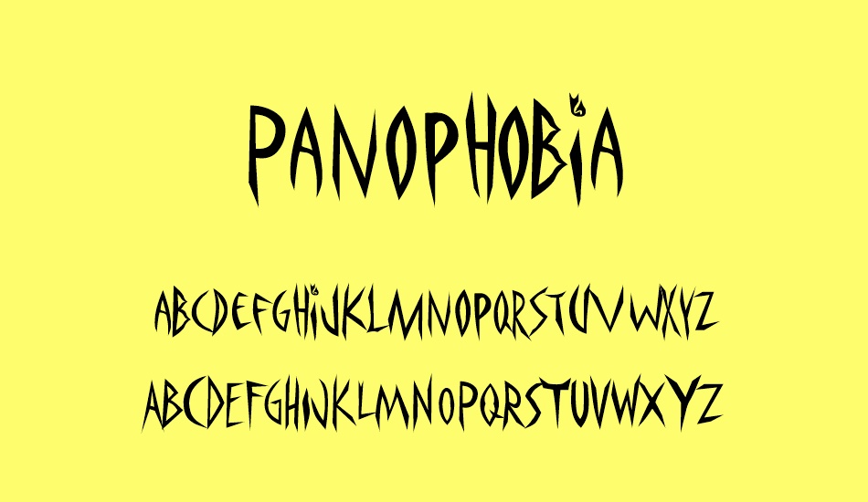 panophobia font