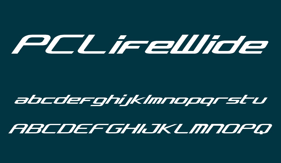 pclifewide-glide font
