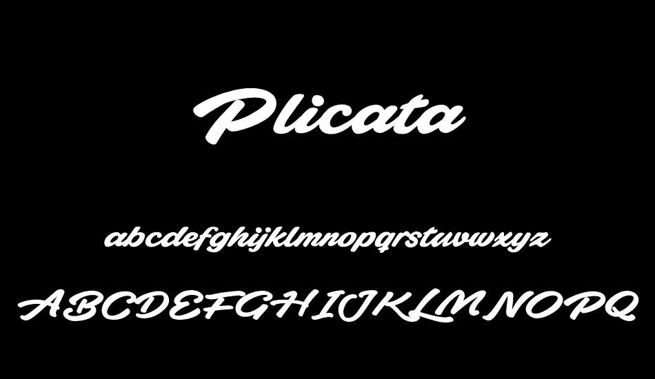 plicata-personal-use-only font
