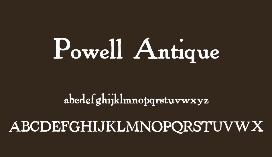 powell-antique font