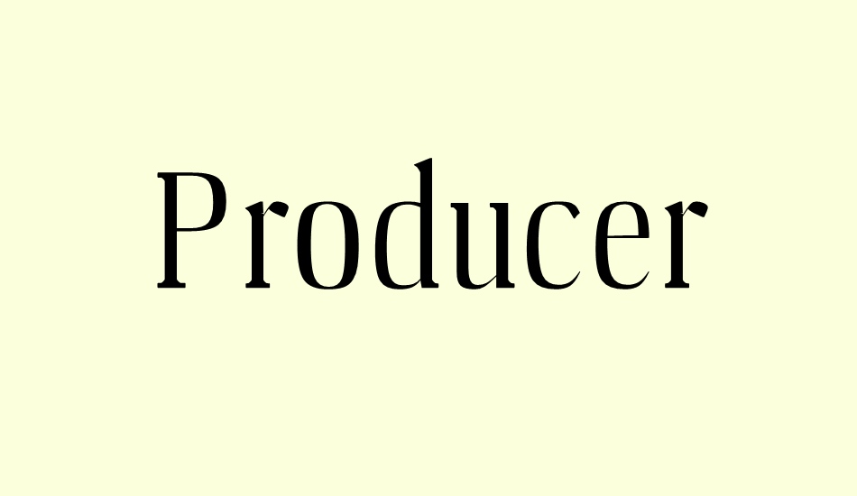 producer font big
