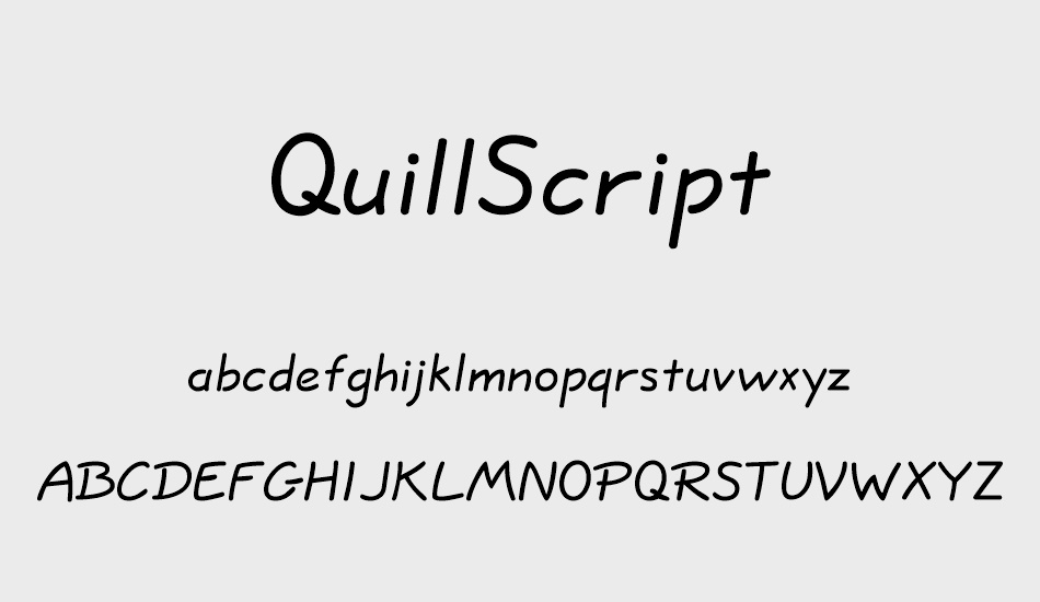 quillscript font