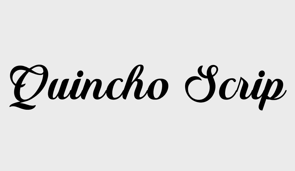 quincho-script-personal-use font big