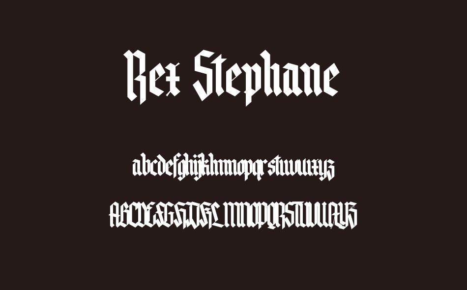 Rex Stephane font