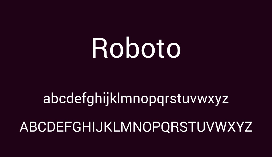 download roboto font free mac