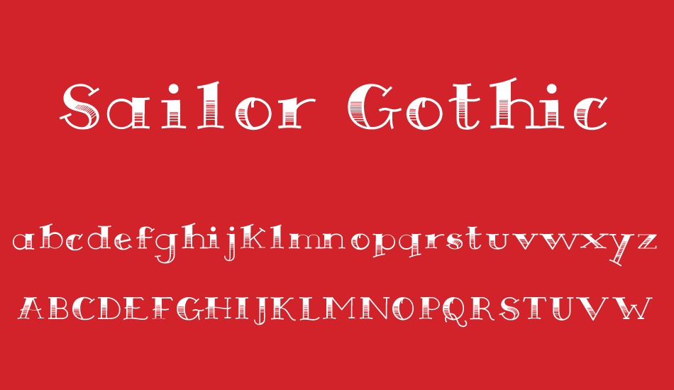 sailor-gothic font