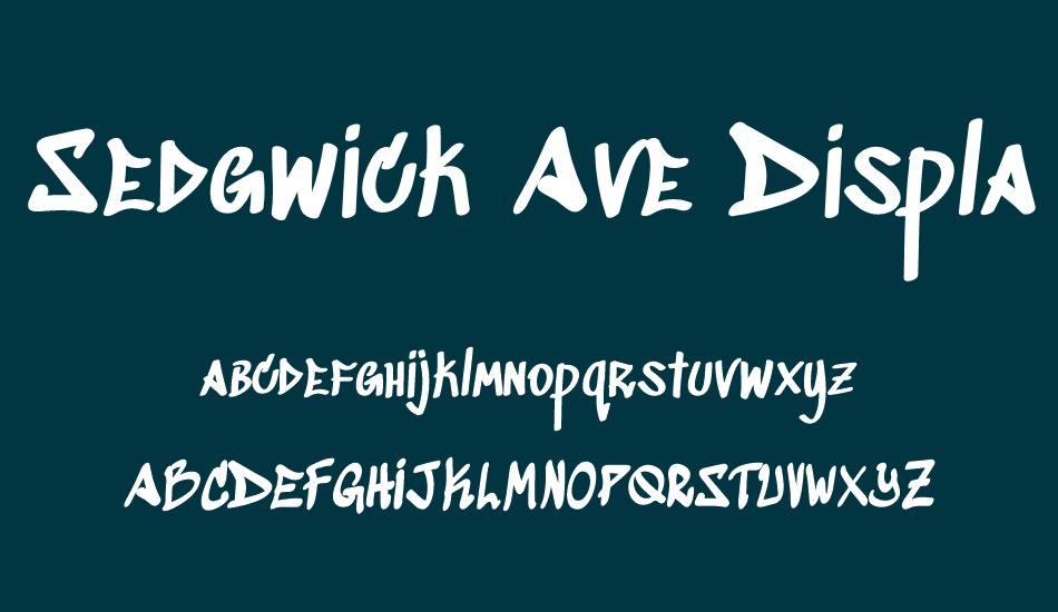 sedgwick-ave-display font