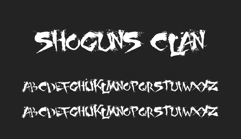 shoguns-clan font