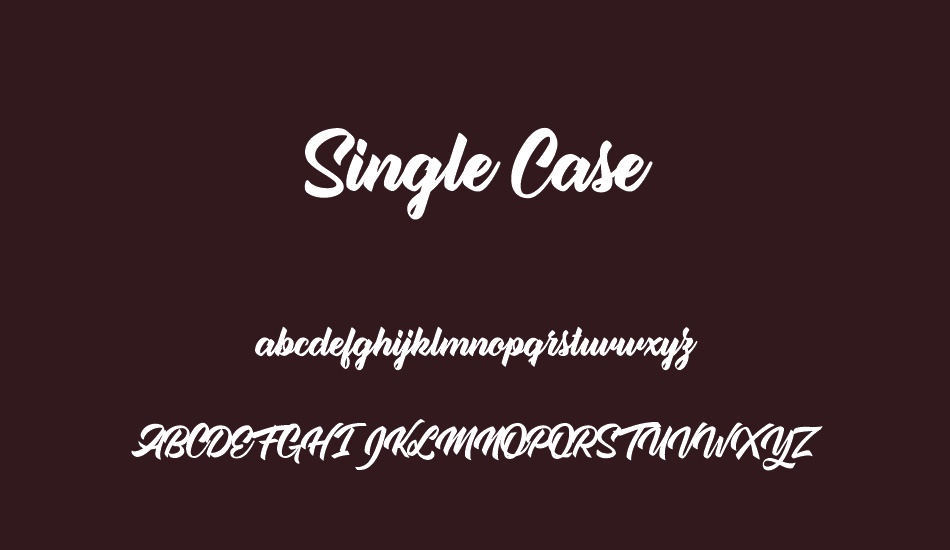 single-case-personal-use font