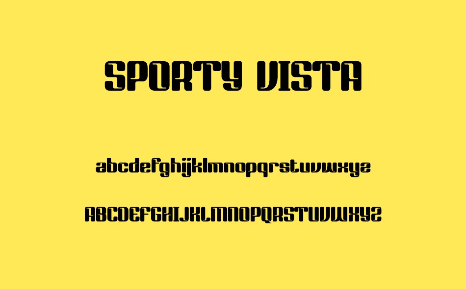 Sporty Vista font