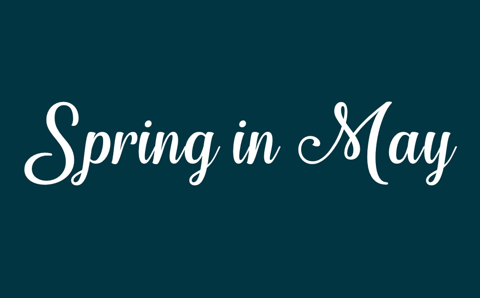Spring in May font big